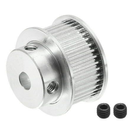 40 দাঁত 5mm Bore TimingPulley Synchronous Wheel Silver, 3D প্রিন্টার বেল্ট, CNC মেশিনের জন্য